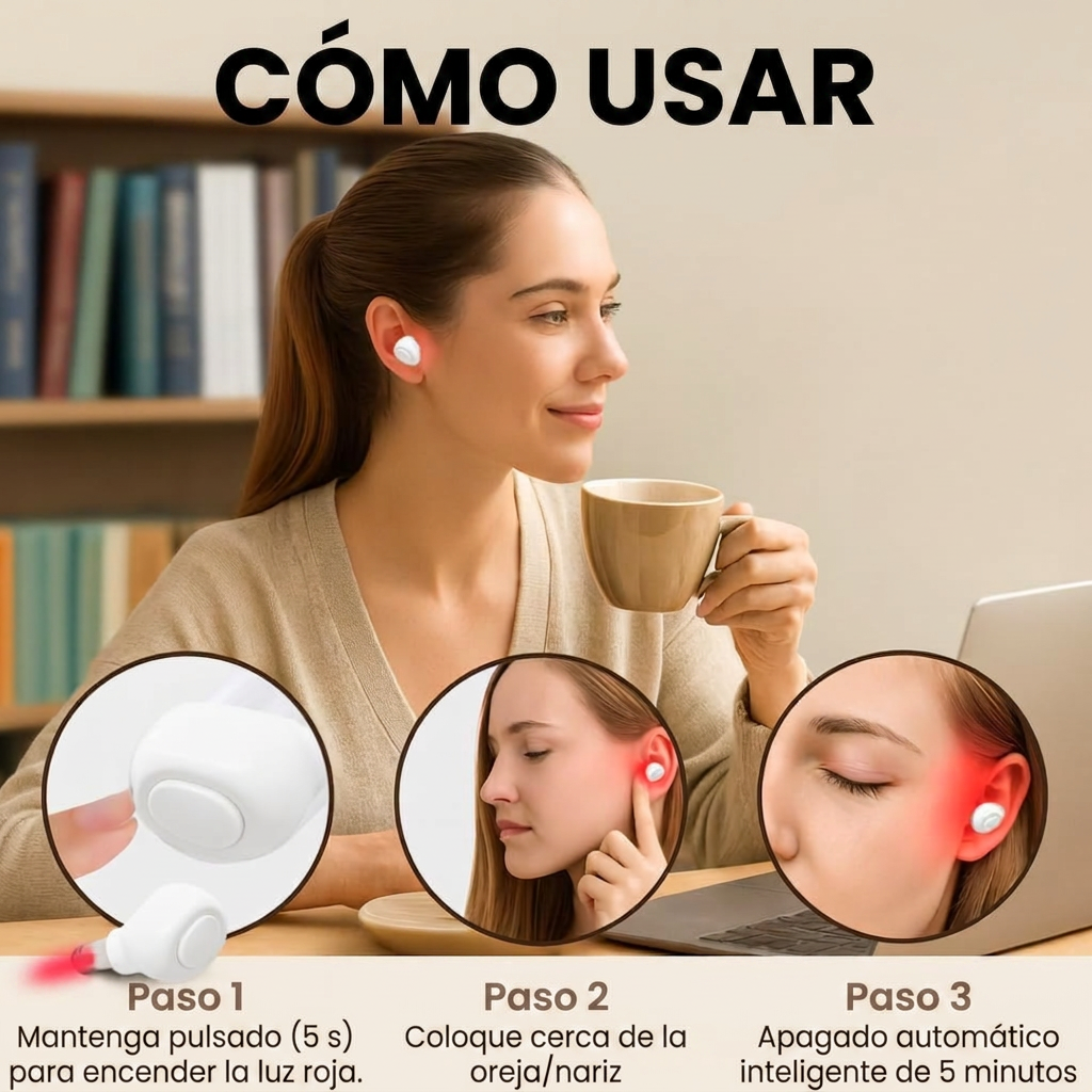 Terapia de Luz Roja para Oídos