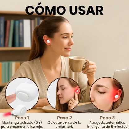 Terapia de Luz Roja para Oídos